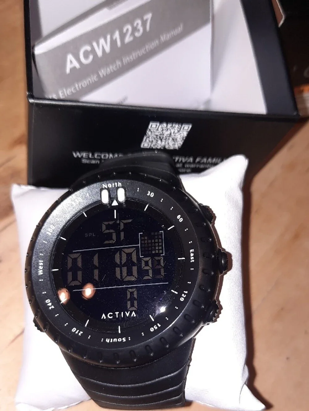 Activa Men's Black On Black Digital Sport Watch - Picture 5 of 5